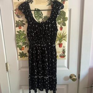 Black floral dress, wild fable